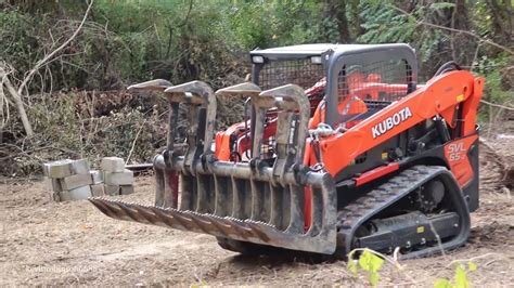 piggyback grappler for kubota skid steer|kubota rock grapple.